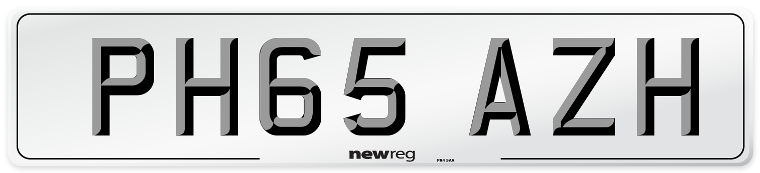 PH65 AZH Number Plate from New Reg